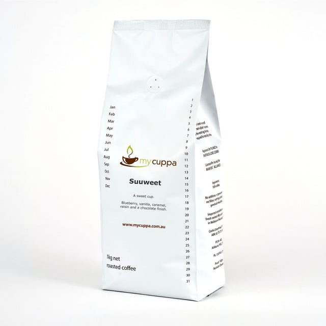 mycuppa 1kg pack of our award winning Suuweet coffee blend