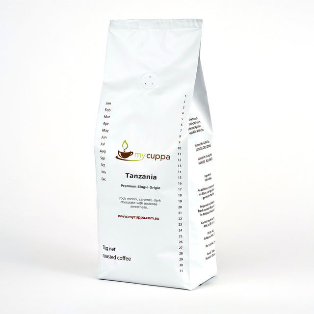 mycuppa 1kg pack Tanzania single origin coffee