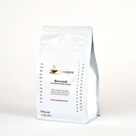 500g pack of mycuppa single origin Burundi coffee