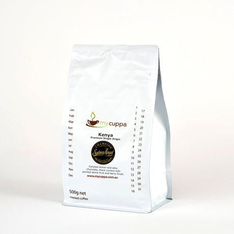 500g pack mycuppa Kenya premium quality fresh roasted coffee