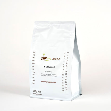 500g pack of mycuppa Suwweet award winning coffee blend