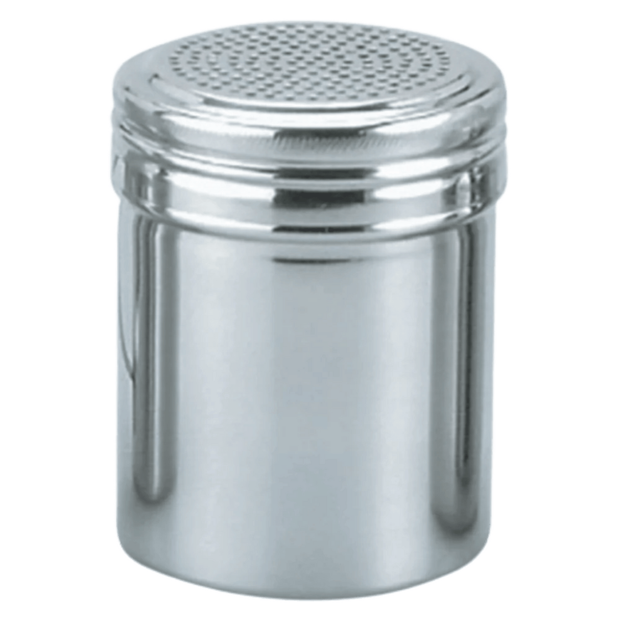 Stainless steel cocoa shaker for sprinkling chocolate powder